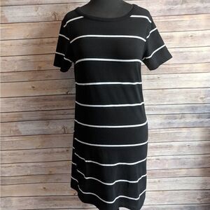 Brandy Melville Black & White Stripe Tshirt Dress